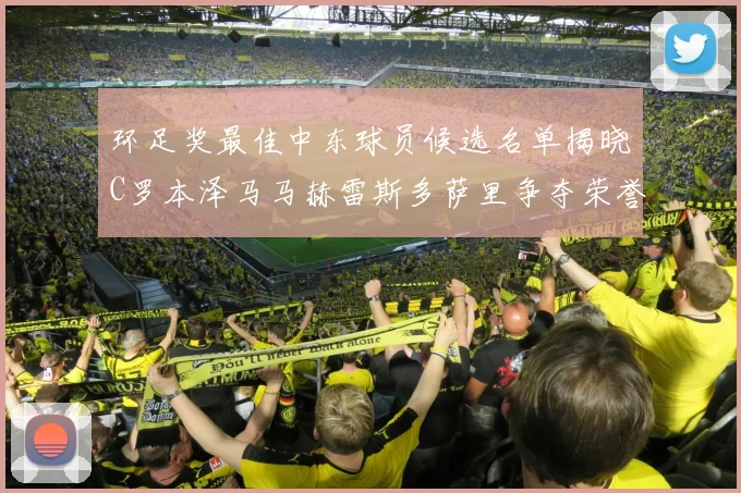 环足奖最佳中东球员候选名单揭晓C罗本泽马马赫雷斯多萨里争夺荣誉
